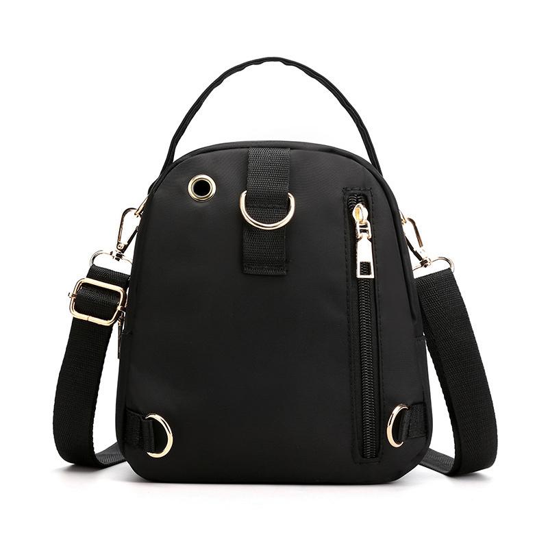 Trendy New Nylon Backpack For Women Multifunction Shoulder Crossbody Bag Printing Waterproof Rucksack Travel Lady Pack