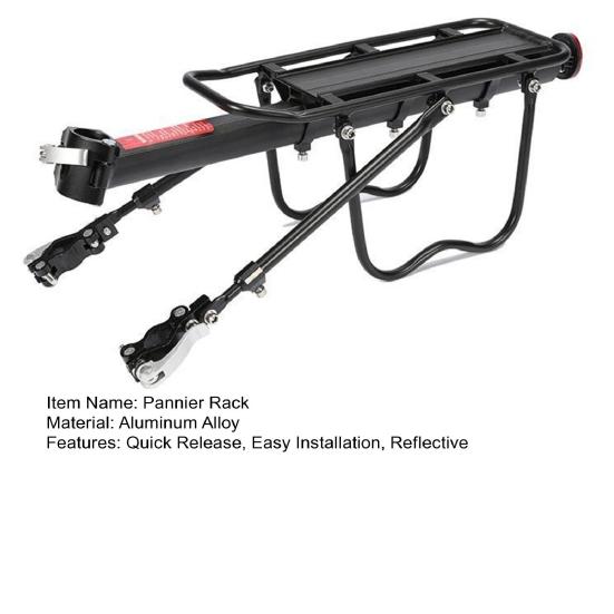 Багажник для горных велосипедов, быстросъемный и устанавливаемый, задняя полка для велосипеда из алюминиевого сплава, прочный