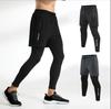 Men Running Trousers Run Trouser 2 In 1 Double Layer Pant Tight Training Basketball Legging Print Fitness Sweatpant with Pockets
