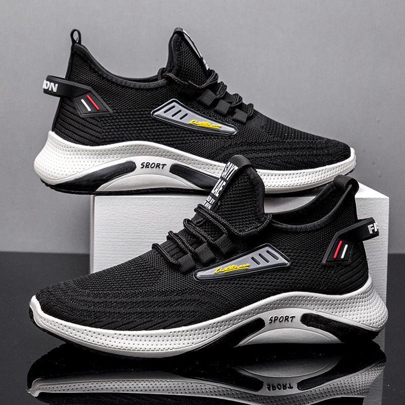 Fashion Shoes Men 2023 Sneakers Men's Shoes Flat Cloth Shoes Casual Breathable Mesh Surface Trend All-match Running Shoes
