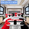 St Kilda AFL Print Pattern Bedding,Quilt Set Quilt Cover Pillowcase Home Birthday Gift (1*duvet cover+2*pillowcase,without core)ZSJT0917356