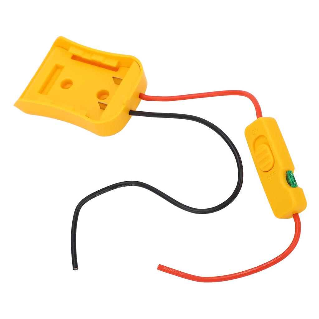 Безопасный адаптер для аккумулятора 20 В, инструмент для преобразования адаптера аккумулятора с предохранителем 30 А, провод 14 калибра