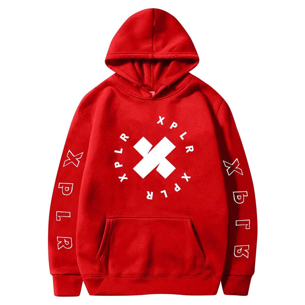 Женская однотонная толстовка с капюшоном и длинным рукавом с принтом