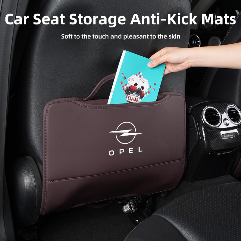 AAAYQ1 Car Seat Anti-Kick Pad Seatback Storage Protector Cover Accessories For Opel Astra Insignia Corsa Zafira Meriva Mokka Vivaro