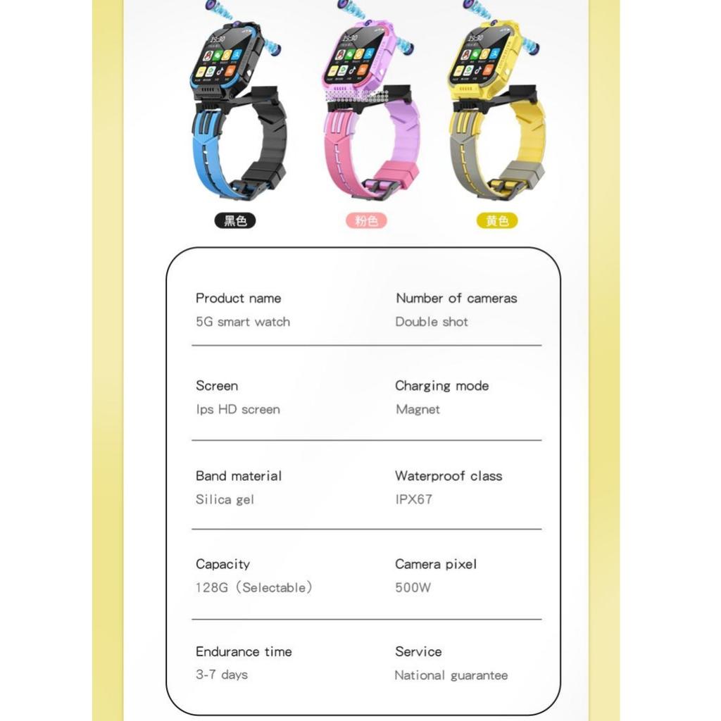 Rainbuvvy GS35 Четырехъядерный процессор 1,83 дюйма Экран 1 ГБ + 8 ГБ LTE 4G 2 МП Двойная задняя камера ОС Android Смарт-часы Антенна Сенсорная панель WIFI Смарт-часы