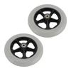 2pcs Wheelchair Wheel Wide 8 Inch Replacement Electric Wheelchair Accessory for Electric Wheelchairs Gray