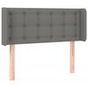 VidaXL LED Headboard Bedroom Furniture Single Bed Accessory Headboard Bed Frame Interior Dark Grey 3123661
