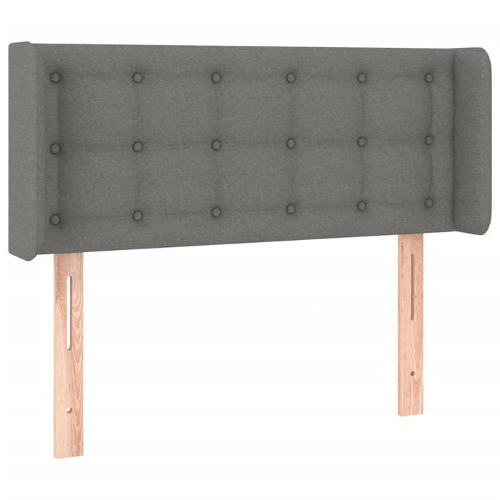 VidaXL LED Headboard Bedroom Furniture Single Bed Accessory Headboard Bed Frame Interior Dark Grey 3123661