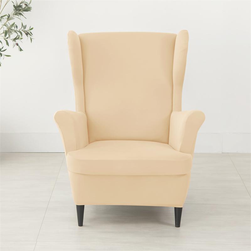 1 шт. однотонный чехол для кресла с подголовником, нескользящий пылезащитный чехол для кресла, эластичный чехол для дивана с защитой от грязи для гостиной и дома