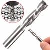 New Double Flute Spiral Cutter CNC Router Bits Drill For Wood Acrylic PVC 6*22mm