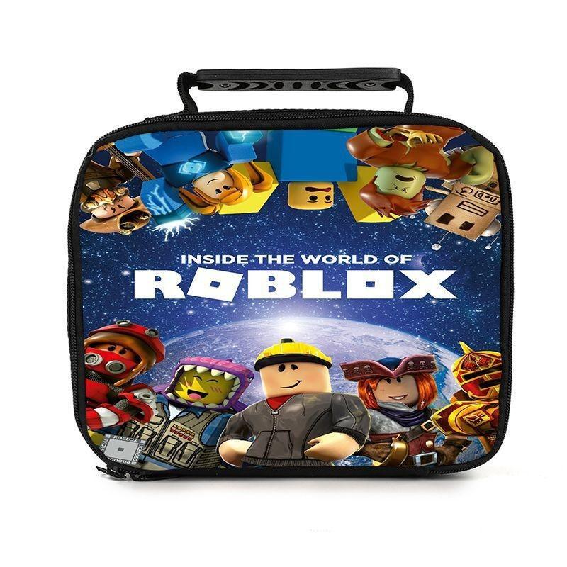 Портативная сумка для ланча Roblox для студентов, изолированная и вместительная