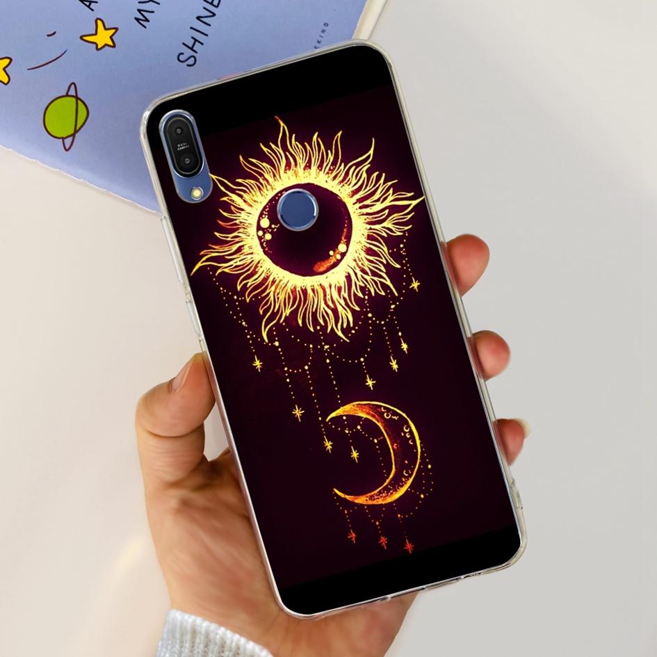 Чехол 5.99" для Asus Zenfone Max Pro (М1) ZB601KL ZB602K Чехол X00TDB Модный узор Прозрачный Мягкий Силикон Fundas Задняя крышка телефона