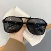 Big Frame Luxury Brand Designer Sunglasses Women For Men Fashion Vintage Trending Square Oversized Sun Glasses Punk Shades Uv400
