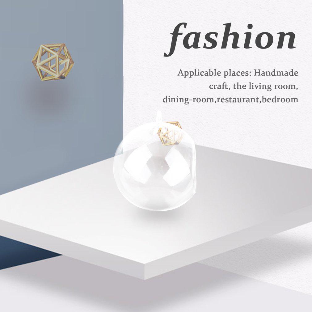 Диаметр 8 см Подвесная стеклянная ваза для цветов, растений, настольная ваза, подставка, держатель, контейнер для террариума, ручная работа, подарок, свадебный декор, ваза