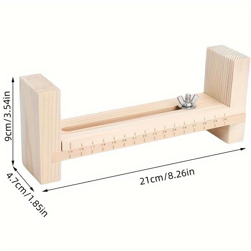 Adjustable Wooden Bracelet Making Kit with U-Shaped Frame - DIY Wristband Knotting Tool U Shaped Wood Frame Bracelet Jig Kit