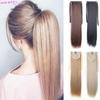 Long Straight Ponytail Drawstring Synthetic Women's Wig Heat Resistant Fake Hair