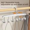 Space-Saving 12-Hook Rotating Hanger - Ideal for Ties, Underwear, Vests, And Skirts | a Portable Organizer Suitable for Dorms And Home Storage.