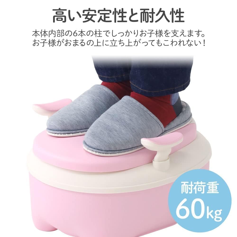 Iimono117 Горшок для сжимаемого вспомогательного туалета Наклейка с изображением пингвина входит в комплект Детский, в западном стиле, с ручкой, в виде стульчика Горшок, в западном стиле