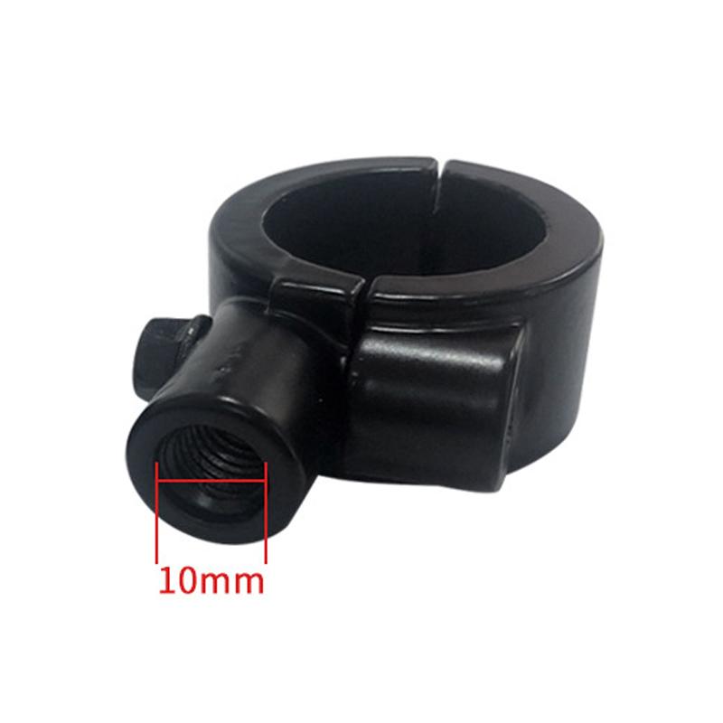 Держатель для крепления зеркала заднего вида на руль мотоцикла, адаптер, зажимное основание 8 мм 10 мм 7/8 дюйма, черный алюминиевый универсальный инструмент для мотоцикла