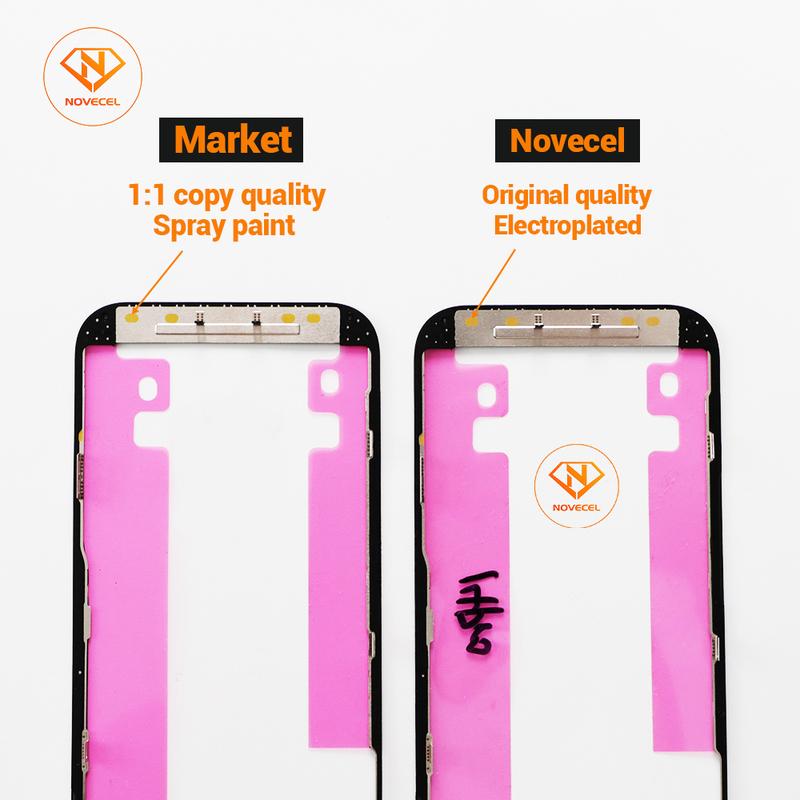 Novecel 5 шт. OEM Замена рамки LCD для iPhone 16 15 14pro 13 12 11 Pro Max X XS Замена средней рамки корпуса телефона