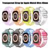 Прозрачный ремешок для Apple Watch 9 8 Ultra 2 7 se 6 5 4 3 Сменный браслет для iWatch 45 мм 44 мм 49 мм 40 мм 41 мм 42 мм Ремешок