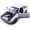 Модель автомобиля из сплава Initial D Такуми Фудзивара AE86 Trueno Спецификация Project D Масштаб 1/32 (белый)