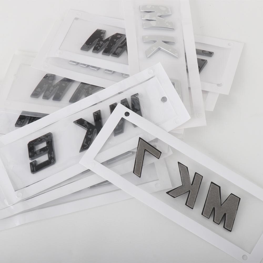 YNEPB1 ABS MK5 MK6 MK7 MK7.5 Letter Emblem Car Body Rear Trunk Badge Sticker For Volkswagen VW Polo Sharan Golf Scirocco Touran Touareg