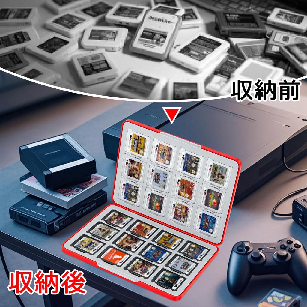 Homgaty 3DS Игра Совместимый с 3DS DS Игровой Картой Пылезащитный Чехол, Набор из 24 Штук, 3DS/DS, Картриджи, Программное Обеспечение, Хранение, Чехол, Защитный, Портативный,