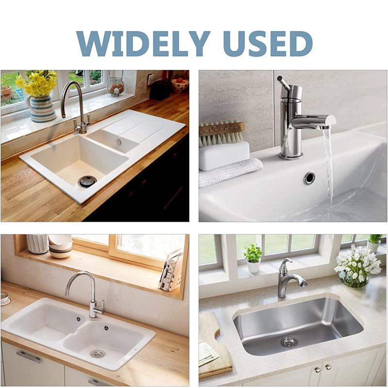 4 шт. пластиковая крышка для отверстия для раковины для кухни, ванной комнаты, накладка для раковины, сливная крышка для ванны, круглая пробка для раковины, раковины, перелива