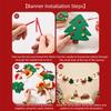 Festive Garland Merry Christmas Decor Felt Material Garland Christmas Ornaments  Christmas Party