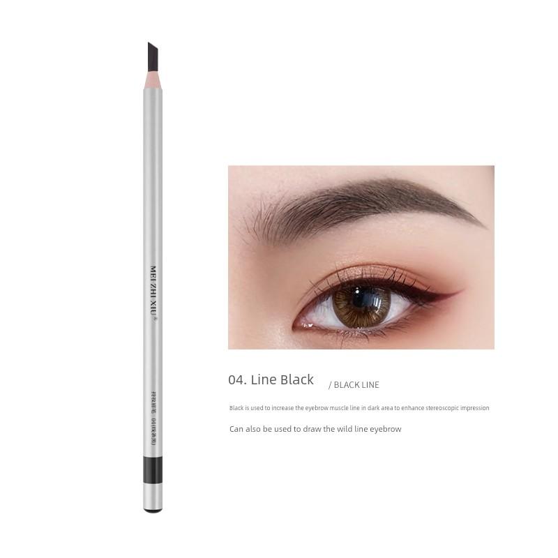 Meizhixiu Makeup Line Drawing Eyebrow Pencil Waterproof Sweat-Proof Discoloration Resistant Nature Long Lasting Non Smudge Novice Female Beginner