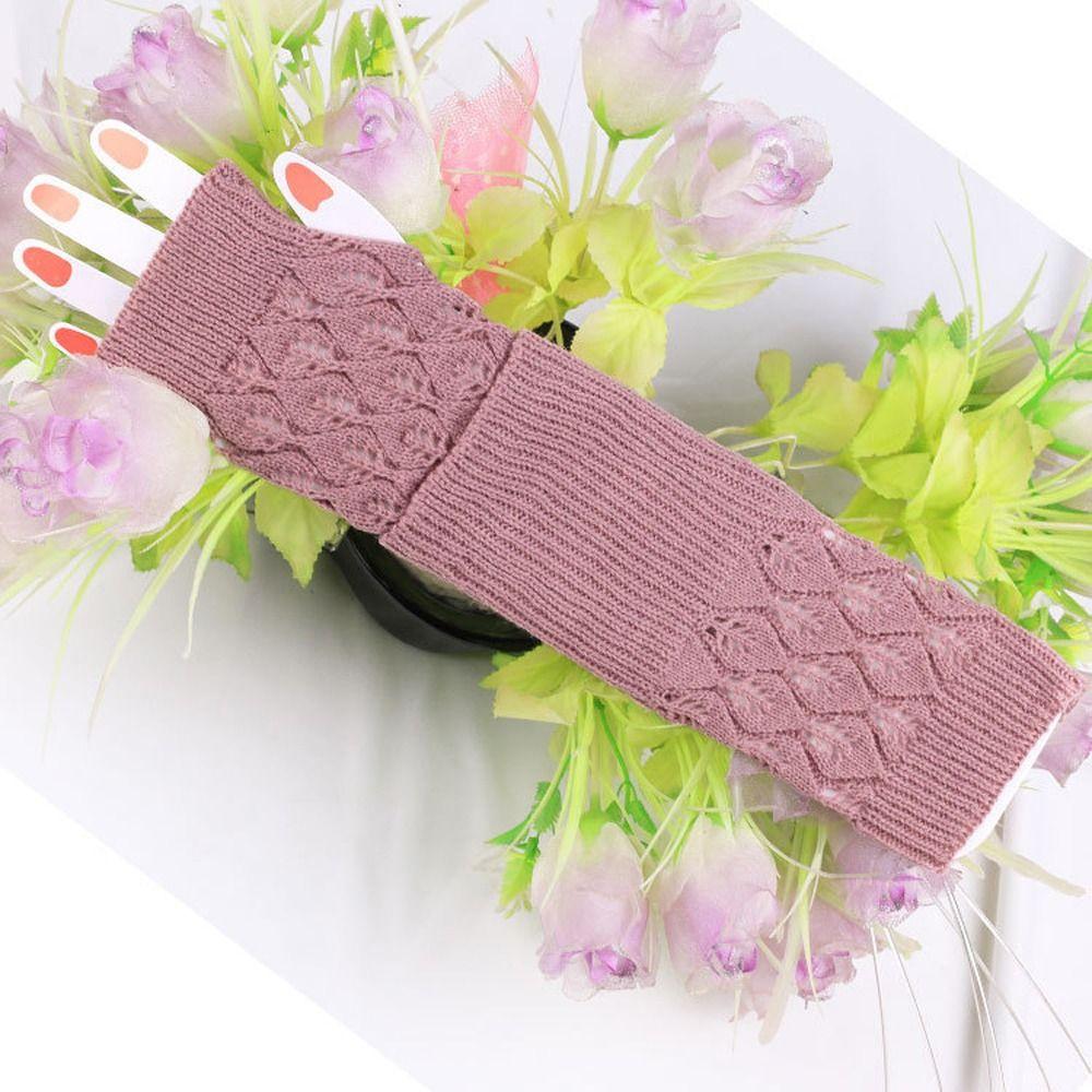 Экран Вождение Зима Анти-УФ Велосипедные Трикотажные Перчатки Полупальцевые Перчатки Без Пальцев Женские Варежки