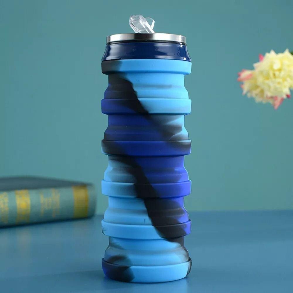 Silicone Collapsible Water Bottle Wear-resistant Sport Bottle New Folding Water Cup