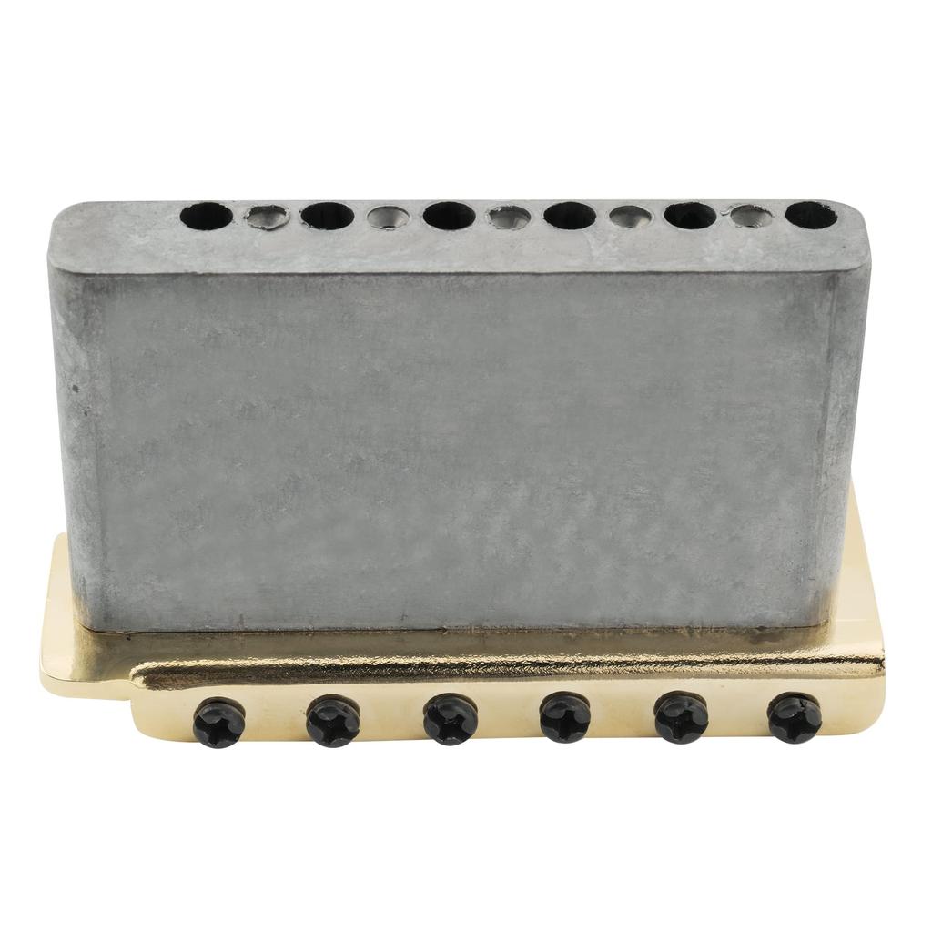 Musiclily Pro String Pitch Vintage Tremolo Unit Bridge со стальными седлами для гитары Fender American Vintage Strat Electric Gold 11,3 мм,