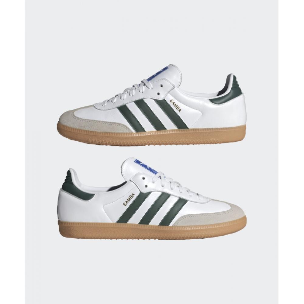 Adidas Samba Og Белый Зеленый Ie3437