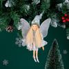 New Angel Elf Doll Multi Color Christmas Fairy Tree Jewelry Gold Elf Pendant Mini Fairy Statue Christmas Gift Home Decoration