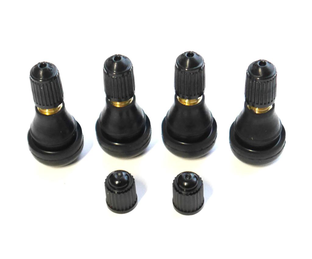 Бескамерный вентиль Taiheiyo Industry TR-412 CL для мотоциклов, короткий тип, колпачок с уплотнением, комплект