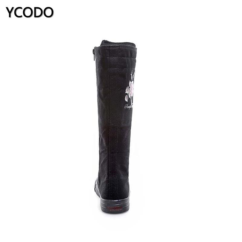 Весенне-осенние женские ботинки, парусиновые сапоги до середины икры, повседневная обувь с высоким берцем, длинные сапоги, удобные ботинки на плоской подошве со шнуровкой, размер 34-43