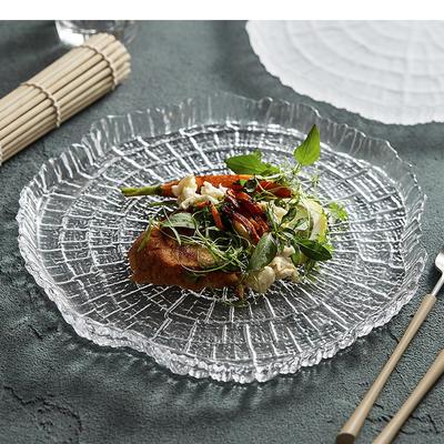 Годовые кольца Стеклянная тарелка Завтрак Салат Отель Молекулярная кухня Блюда для приготовления пищи Скандинавская домашняя кухонная утварь
