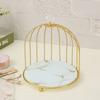 Waterproof Bird Cage Jewelry Rack Large Capacity Desktop Display Stand Iron Storage Holder Wedding