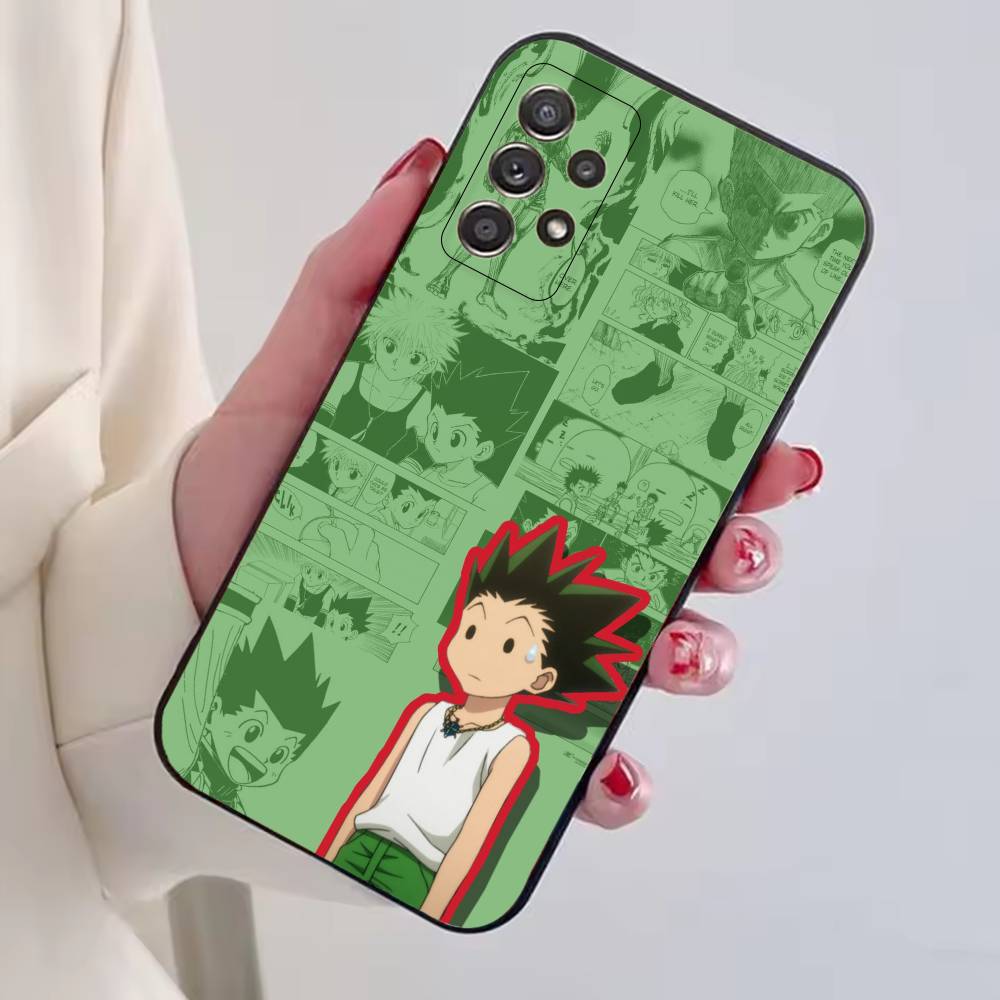 Japanese Manga H-Hunter Gon Freecss Phone Case For Samsung S25,S24,S21,S22,S23,S30,Ultra,S20,Plus,Fe,Lite,Note,10,Black Cover