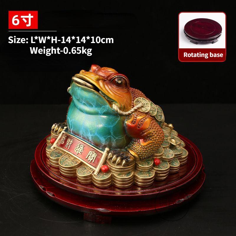 Fengshui Zhaocai полностью медная золотая жаба украшение сокровище золотая цикада трехногая жаба открытие магазина подарок бронзовые артефакты