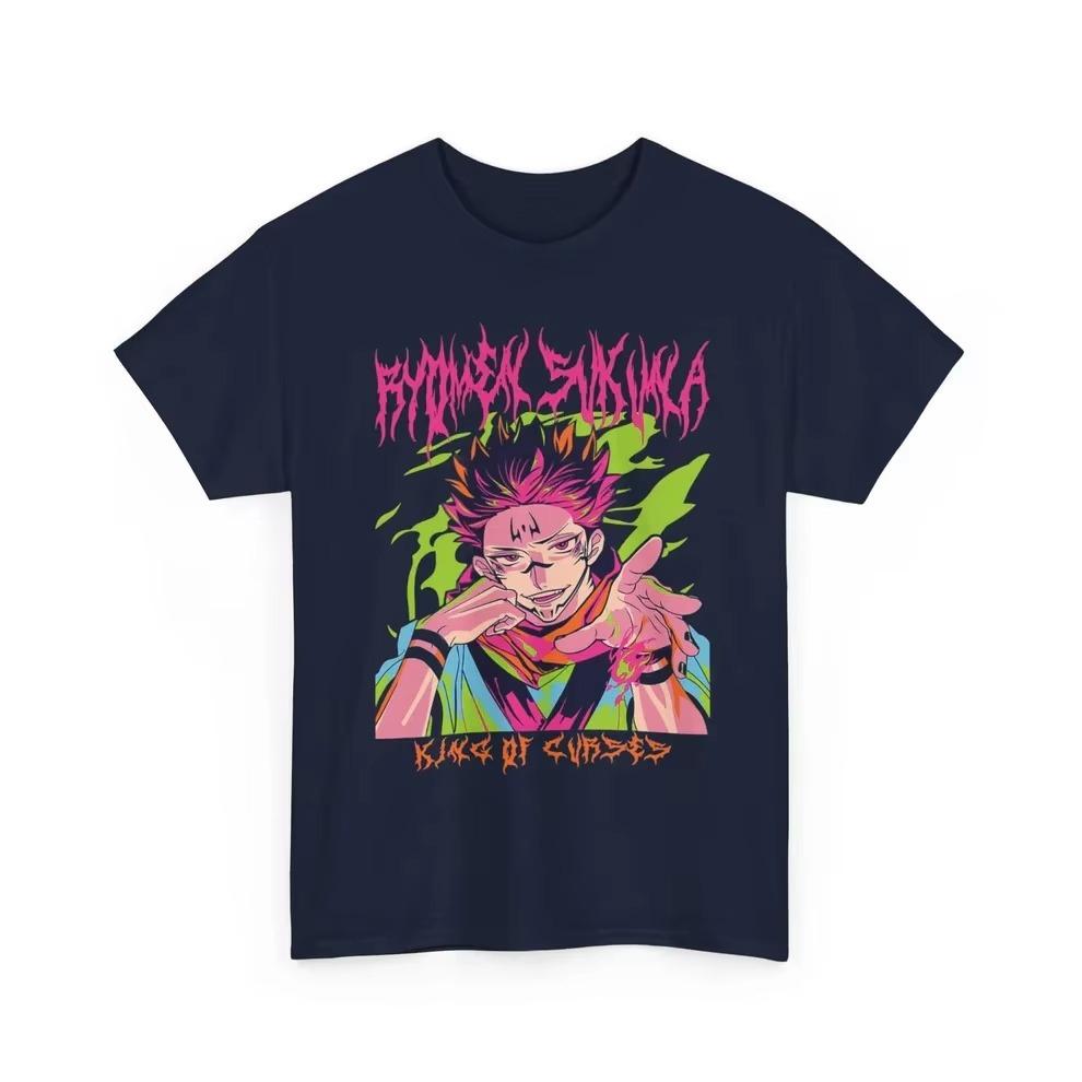 2026 New Jujutsu Kaisen King of Curses Pure Tshirt Unisex Women Anime Style Fashion Comfortable Casual Short Sleeved Tshirt Summer
