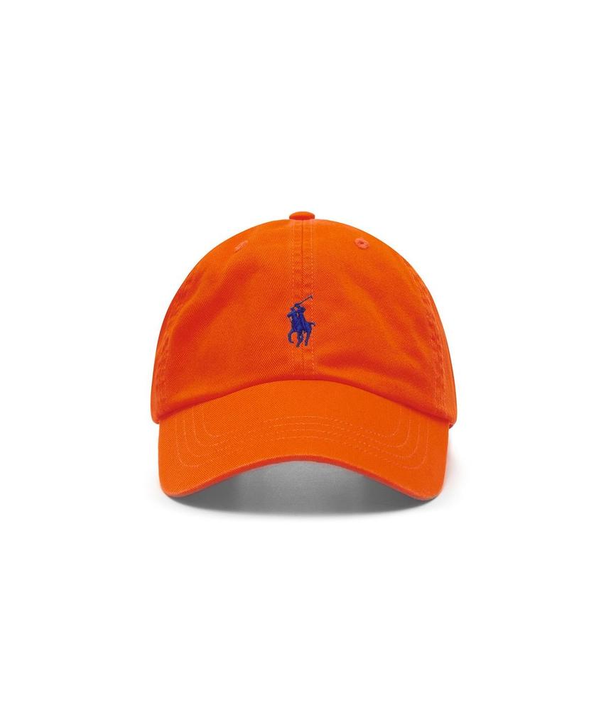 Кепка-бейсболка POLO RALPH LAUREN из хлопка чинос - Оранжевая