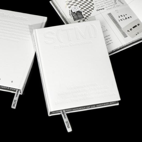 Luca Lab Scrap the Moment, постоянный белый дневник в твердом переплете, популярная фраза в Корее.