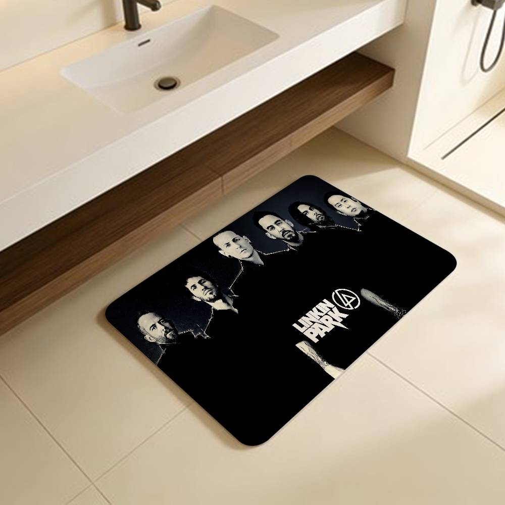 Band L-LinkinS P-Park Singer Door Mat Washable Non-Slip Living Room Sofa Chairs Area Mat Kitchen Doormat Area Rug