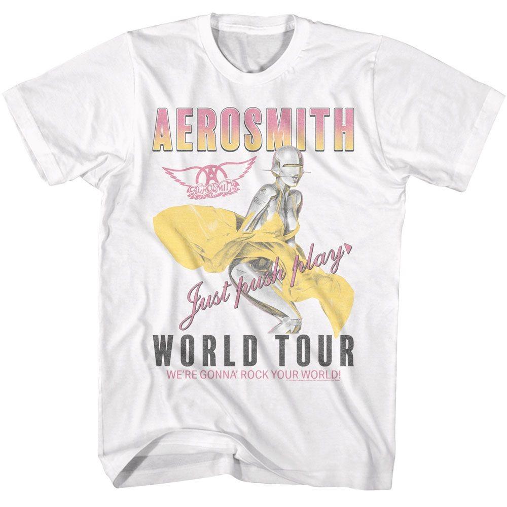 Aerosmith Just Push Play Music T-shirt Tops Tees Men's Women's Unisex