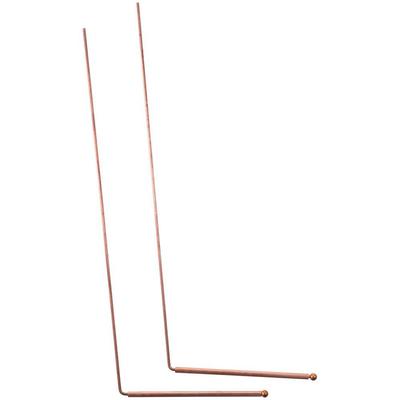 2 шт. Лозоискательные стержни из чистой меди 99,9% Медные гадальные стержни Охотники за привидениями Охота за привидениями