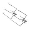 Rotating Fix Fork Barbecue Skewer Oven Accessories Steel Food Spit Grade Tool Skewer Meat Forks J5V7