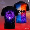 Винтажная футболка с 3D-принтом группы Rock Dio для мужчин и женщин, модная, хип-хоп, повседневная, с коротким рукавом, мужская одежда, стритвир, новая